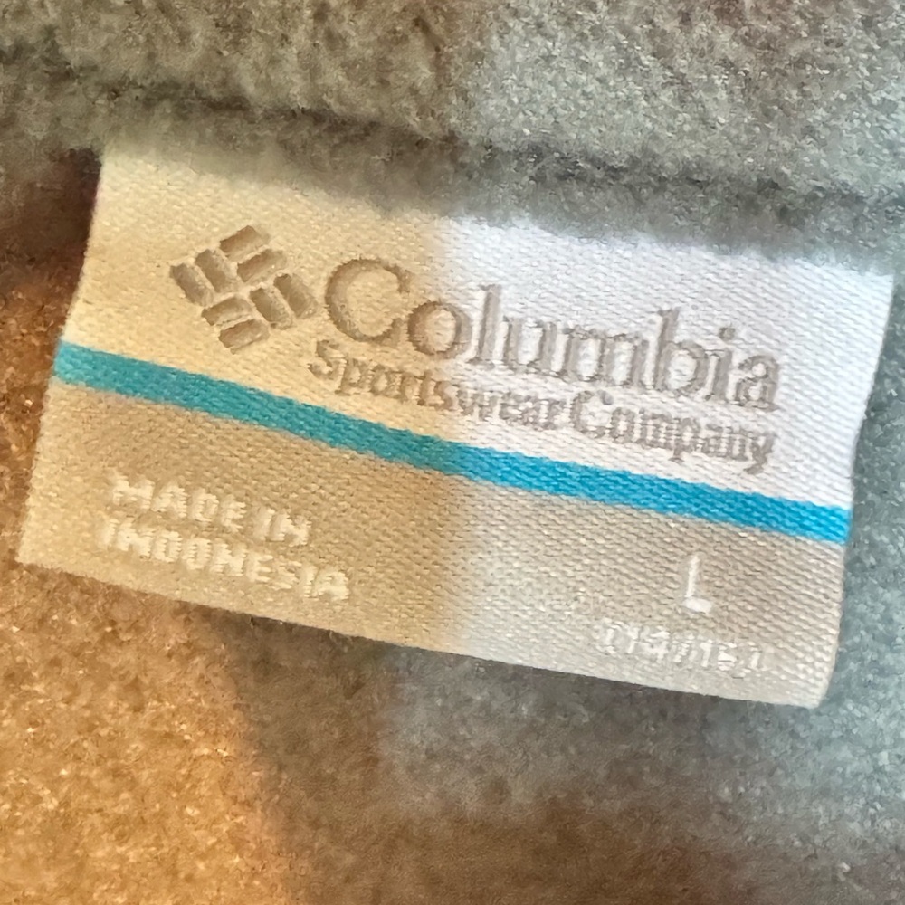 Columbia Kids Gray Fleece Jacket with Orange Trim - Picture 3 of 6